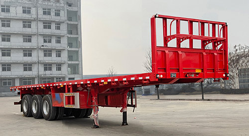 Structural characteristics of flatbed container semi-trailer