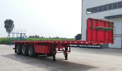 Flatbed transport semi-trailer